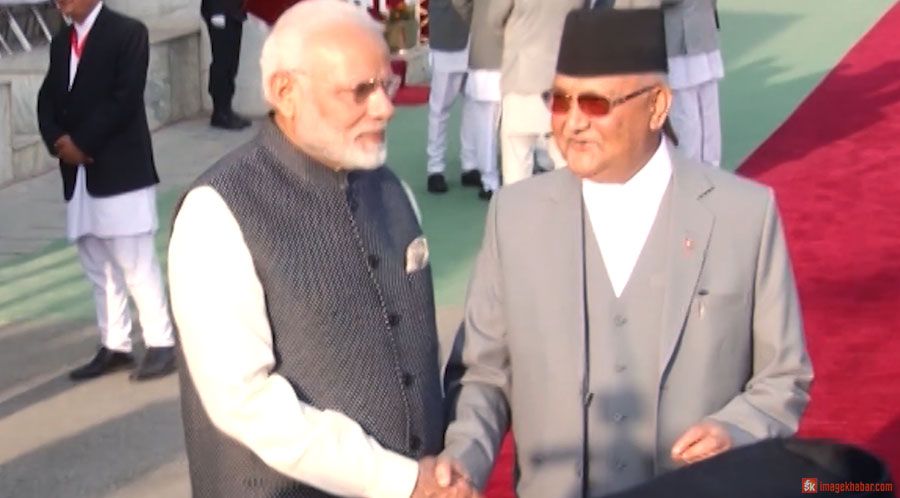 kp oli narendra modi