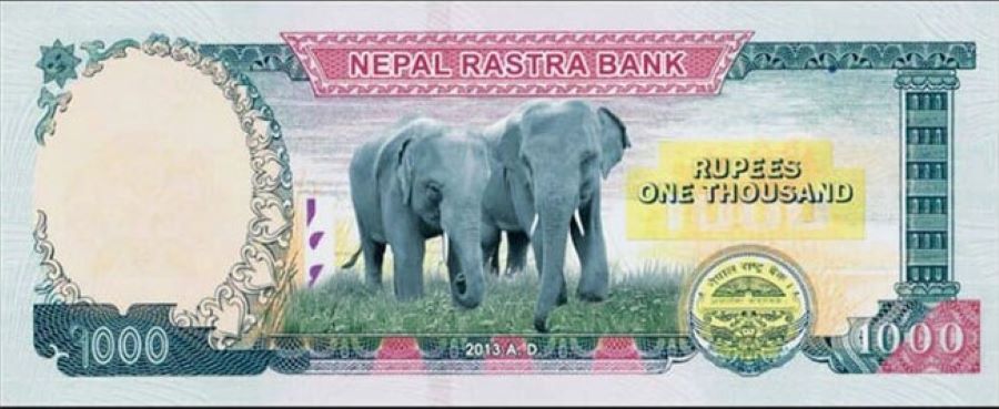 one thousand note rastra bank nepal