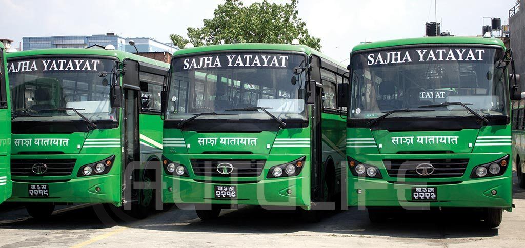 sajha bus kathmandu valley road drive