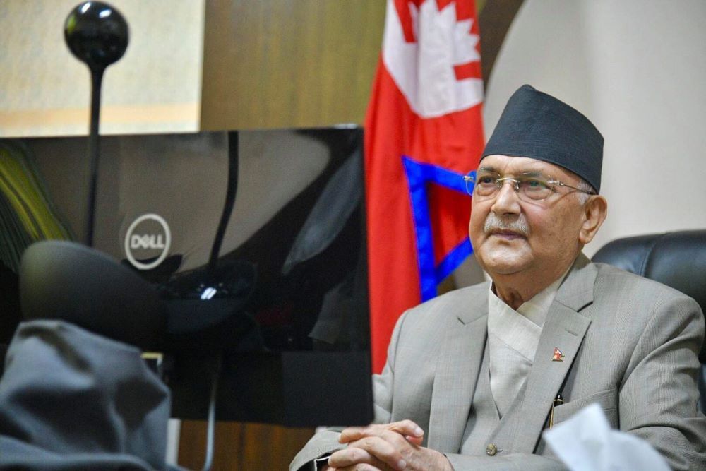 kp oli primeminister social service day