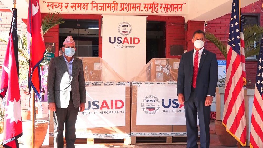 us support ventilator to nepal